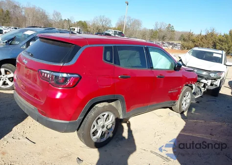 2025 Jeep Compass Sport 4X4 из США, поврежденный, VIN 3C4NJDANXST516814